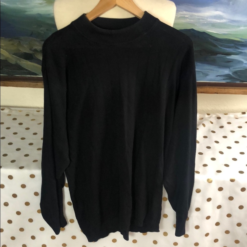 Cellini lines uomo black long sleeve shirt m